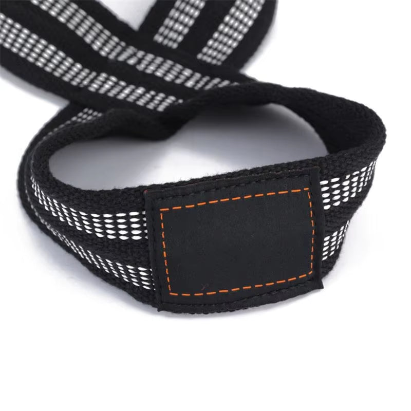 1Pair Figure 8 Weight Lifting Strap Deadlift Wrist Strap for Gym Fitness Pull-Up