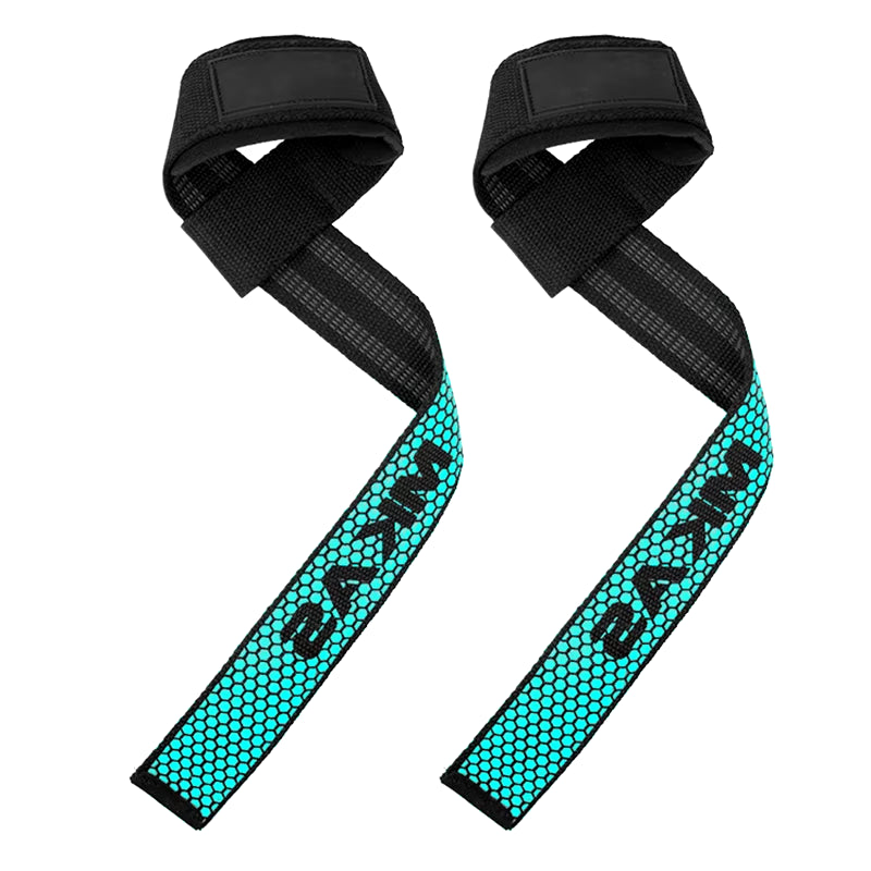 1 Pair Weight Lifting Wrist Straps Gym Fitness Lifting Straps Strength Training Gym Weight Lifting Belt with Non Slip Flex Gel