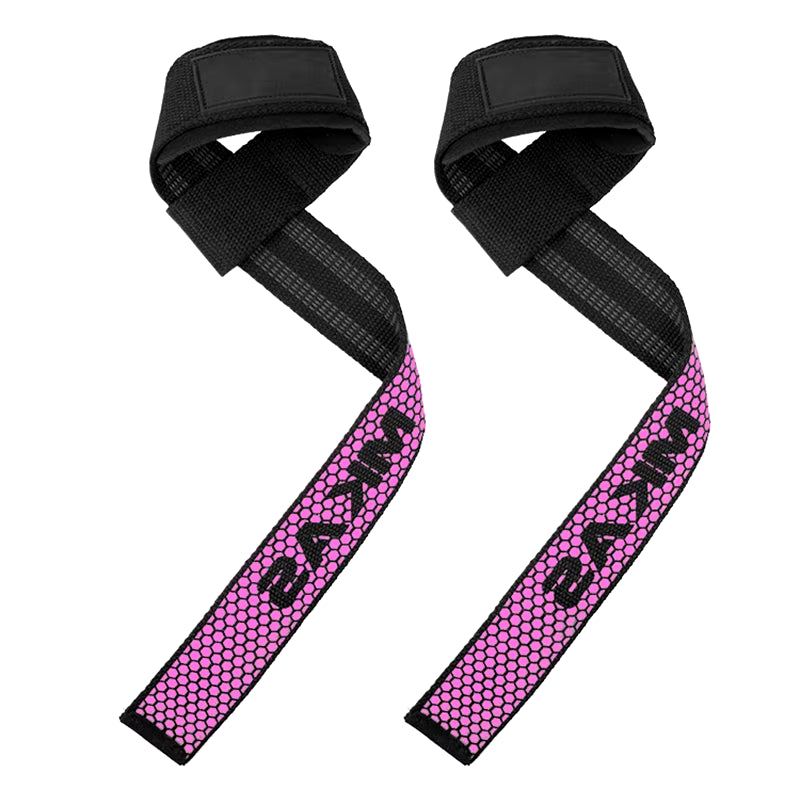 1 Pair Weight Lifting Wrist Straps Gym Fitness Lifting Straps Strength Training Gym Weight Lifting Belt with Non Slip Flex Gel