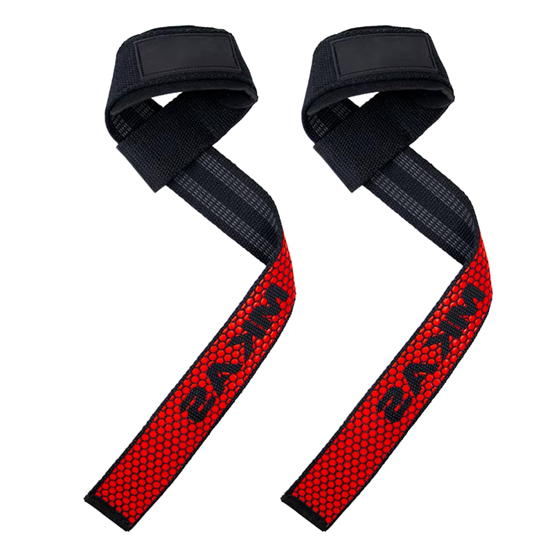 1 Pair Weight Lifting Wrist Straps Gym Fitness Lifting Straps Strength Training Gym Weight Lifting Belt with Non Slip Flex Gel