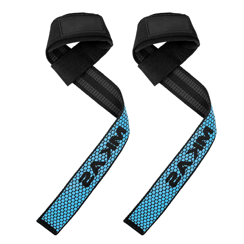 1 Pair Weight Lifting Wrist Straps Gym Fitness Lifting Straps Strength Training Gym Weight Lifting Belt with Non Slip Flex Gel